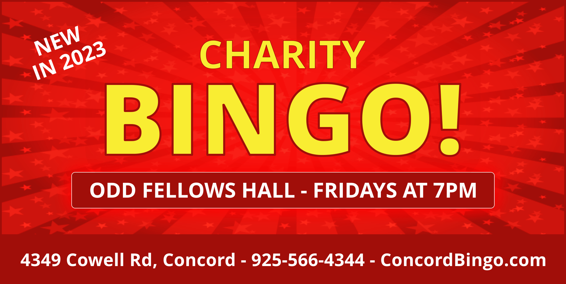 Concord Friday Night Charity Bingo